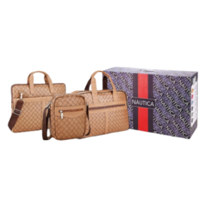 Beige Combo - 3 In 1 Laptop, Duffle & Sling Bag(LDS) With Gift Box