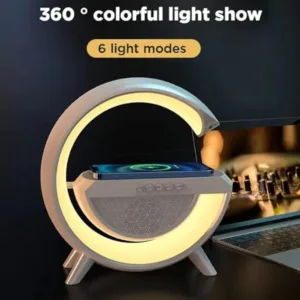 G-Shape LED Wireless Charging Speaker Lamp